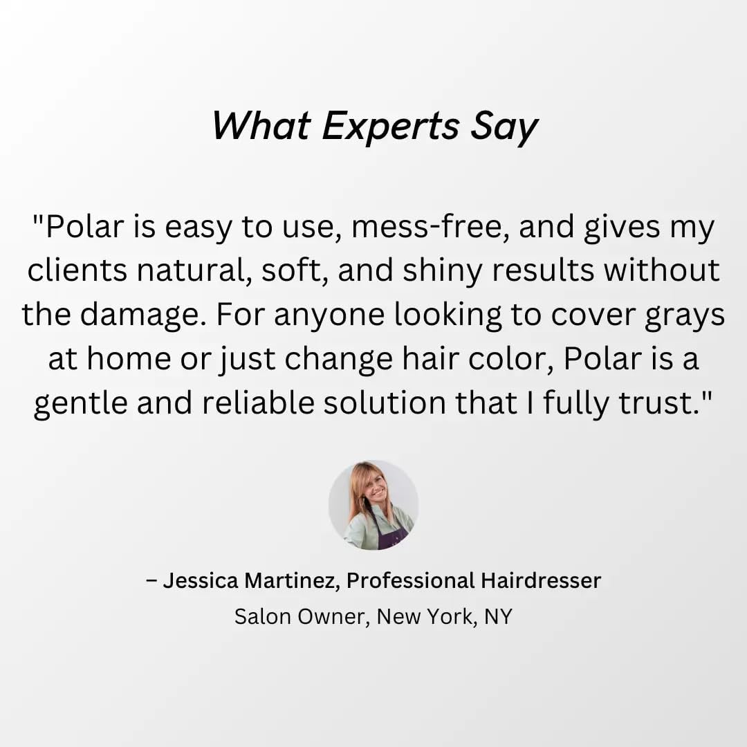 Polar Haircare - Hair Dye Shampoo for Gray Hair for Women & Men (Red) Natural Hair Dye Kit - Semi Permanent Hair Dye Shampoo - Vegan Hair Dye USA 6.76 Fl Oz