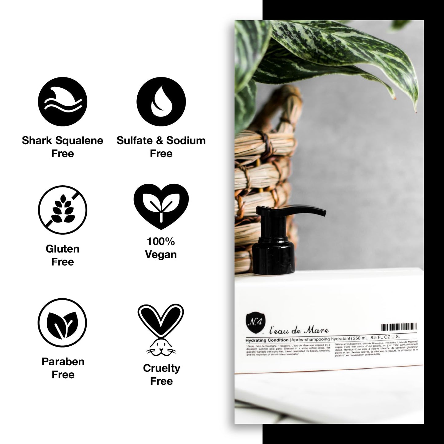 Number 4 Hydrating Hair Conditioner, Moisturizing Deep Conditioner for Dry, Damaged Hair, 8.5 oz