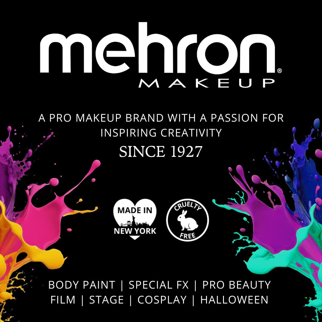 Mehron EDGE Face & Body Paint| Professional Water-Activated Face Paint Makeup | Made in the USA | For Cosplay, Halloween, & SFX (Green)