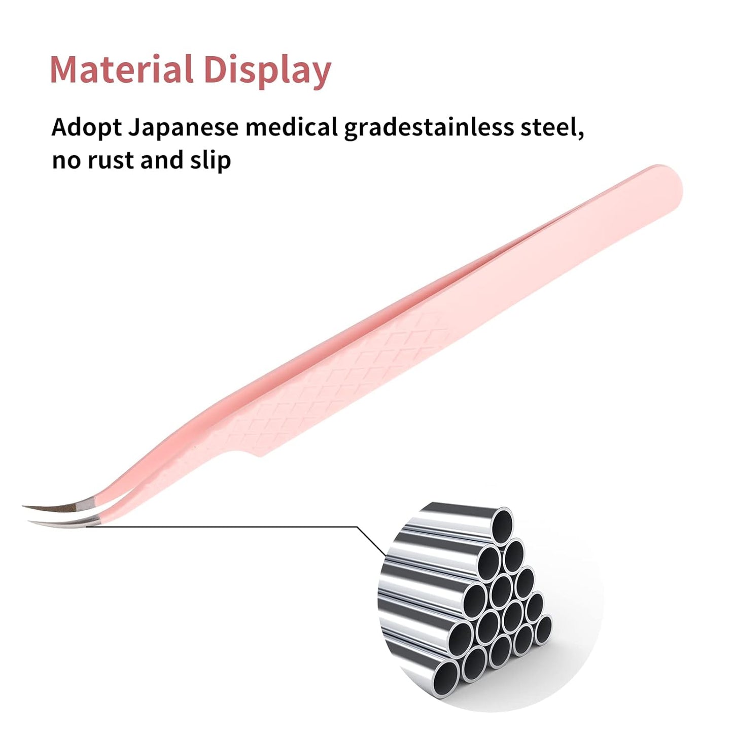 Eyelash Extension Tweezers FADLASH Volume Lash Tweezers Precision Curved Tip Lash Extension Tweezers Isolation & Volume Techniques Professional Application Tools