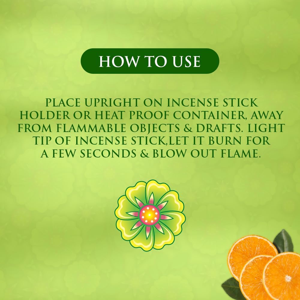 SPA CEYLON Lemongrass and Mandarin Aromaveda Incense Sticks | Energizing Aromatherapy Scented Sticks | Home Wellness