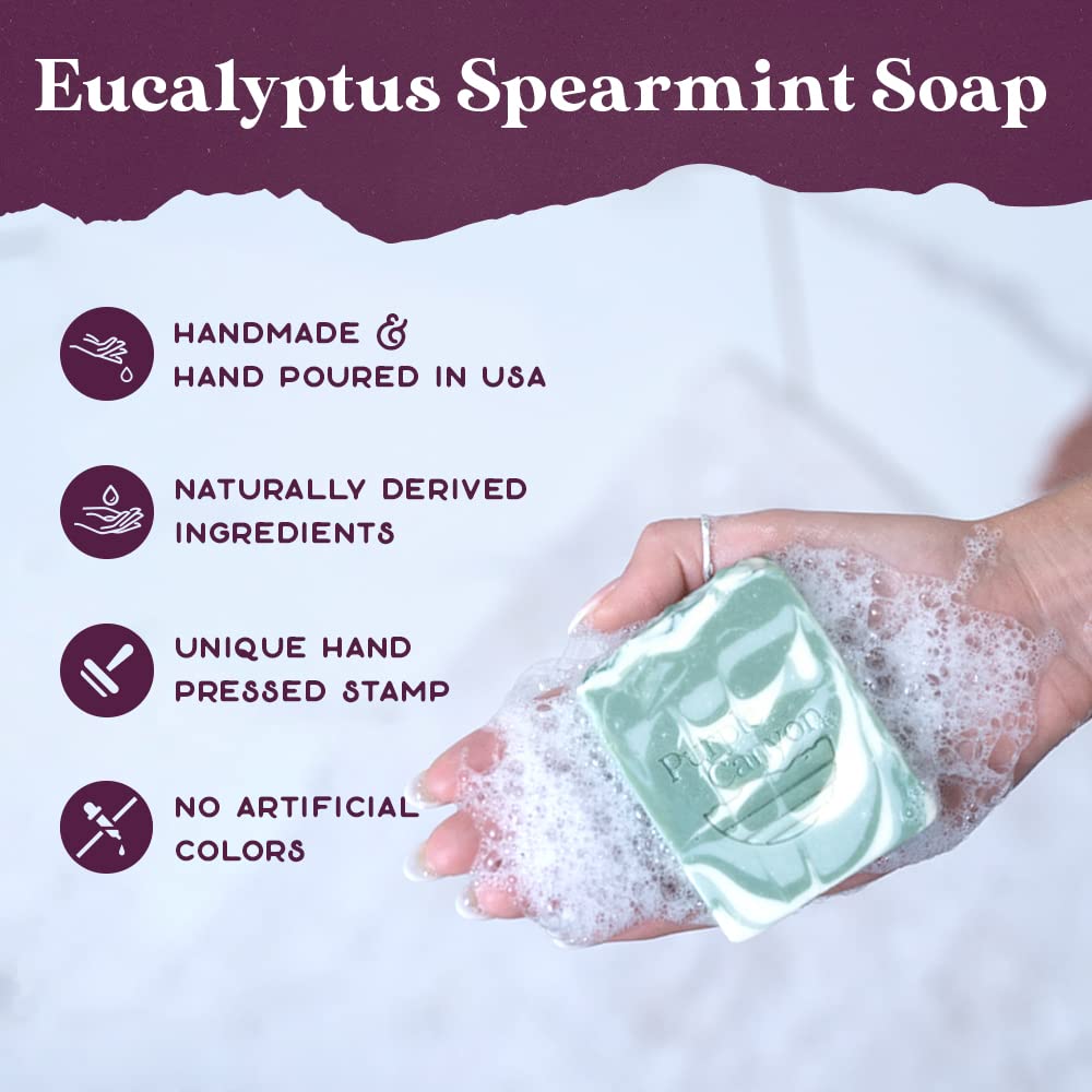 Purple Canyon Bath Gift Set for Women | Revitalizing Eucalyptus Spearmint and Cucumber Mint Self-Care Gift for Women