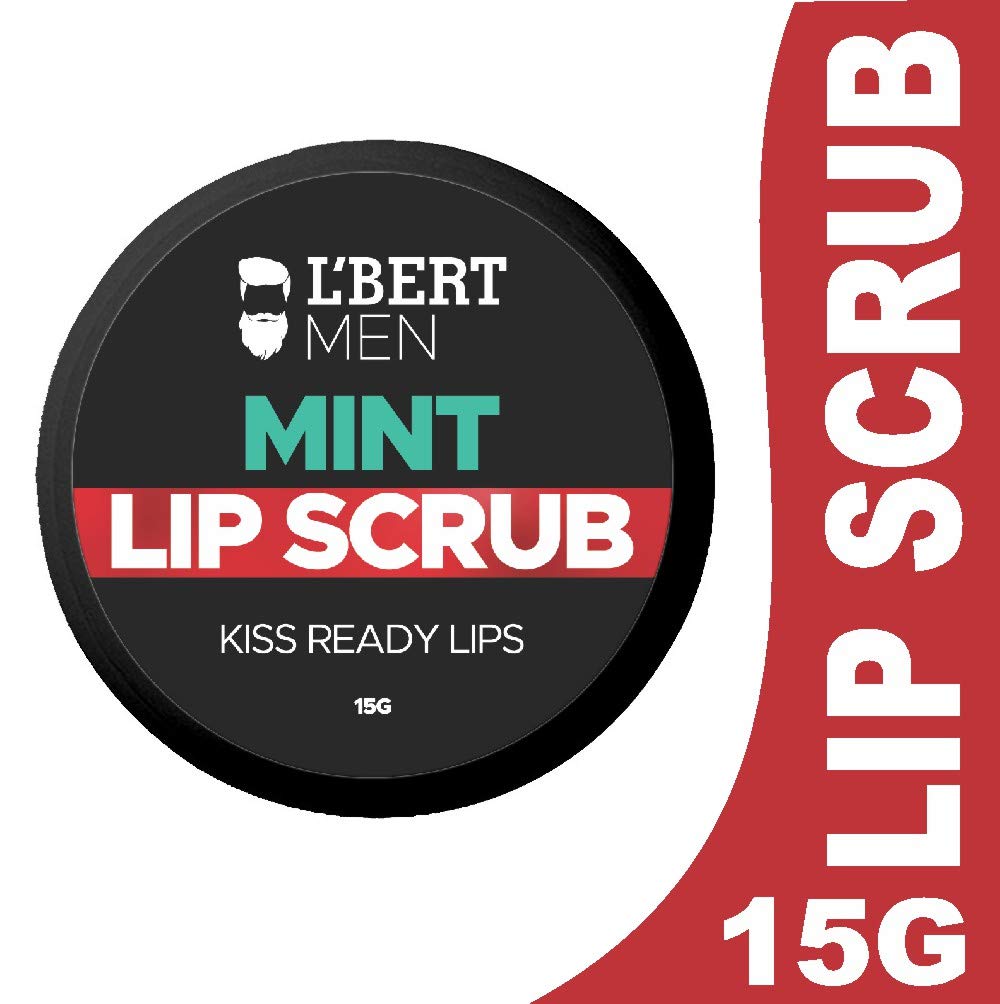 L'BERT Mint Lip Scrub, Kiss Ready Lips for Lightening & Brightening Dark Lips - 15 g