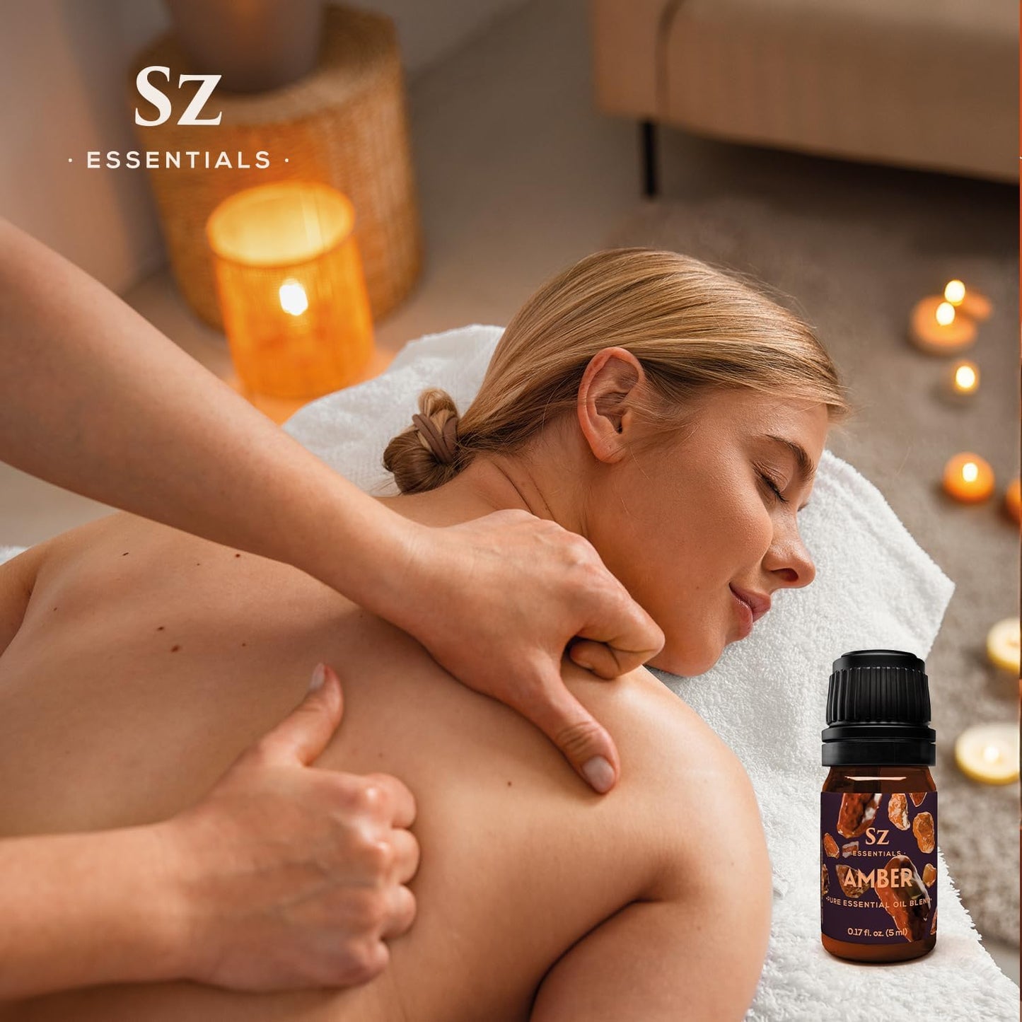 Amber 100% Pure, Essential Undiluted Oil - Extracted from Amber Resin - Rich & Floral Scent, with Smoky Overtones - Therapeutic Grade & Vegan - 0.17oz (5ml)