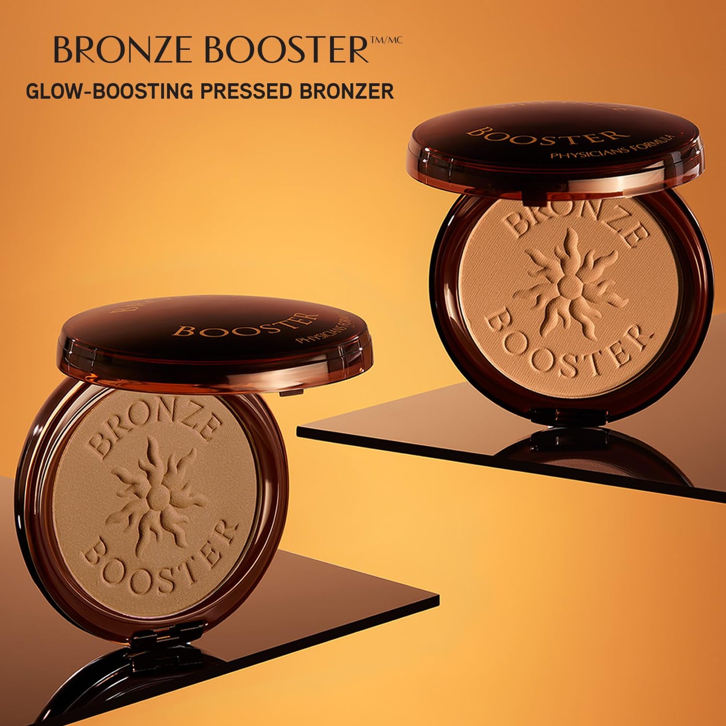 Physicians Formula Bronze Booster Pressed Bronzer - Vitamin-Infused Glow Activators, Mistake-Proof Formula, Natural Finish, Cruelty-Free & Hypoallergenic - Light to Medium