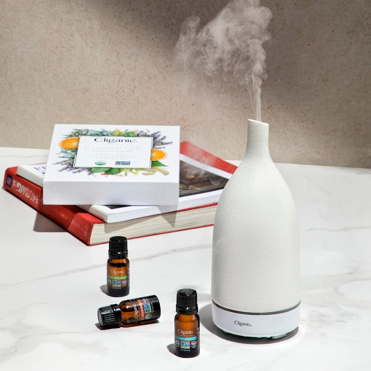 Cliganic in The Wild Essential Oil Blend - Organic, Natural Aromatherapy Oil for Diffuser Steam Distilled | Non-GMO Verified