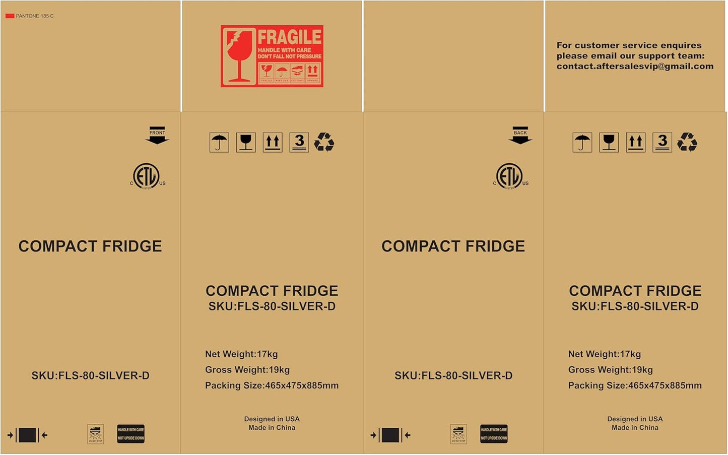 Mini Fridge with Freezer, 3.2 Cu. Ft. Small Fridges with Freezer, Refrigerators Adjustable Thermostat, Apartment Size Refrigerator with Freezers for Office, Apartment, Dorm, Kitchen, Silver