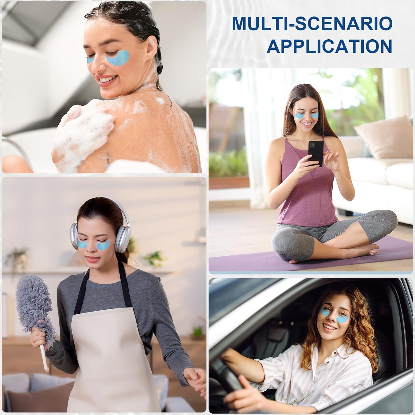 Hyaluronic Acid Under Eye Patches, 60PCS Eye Masks For Dark Circles And Puffiness Eye Gel Pads Deep Hydration Intensive Nourishment Skin Care at Home