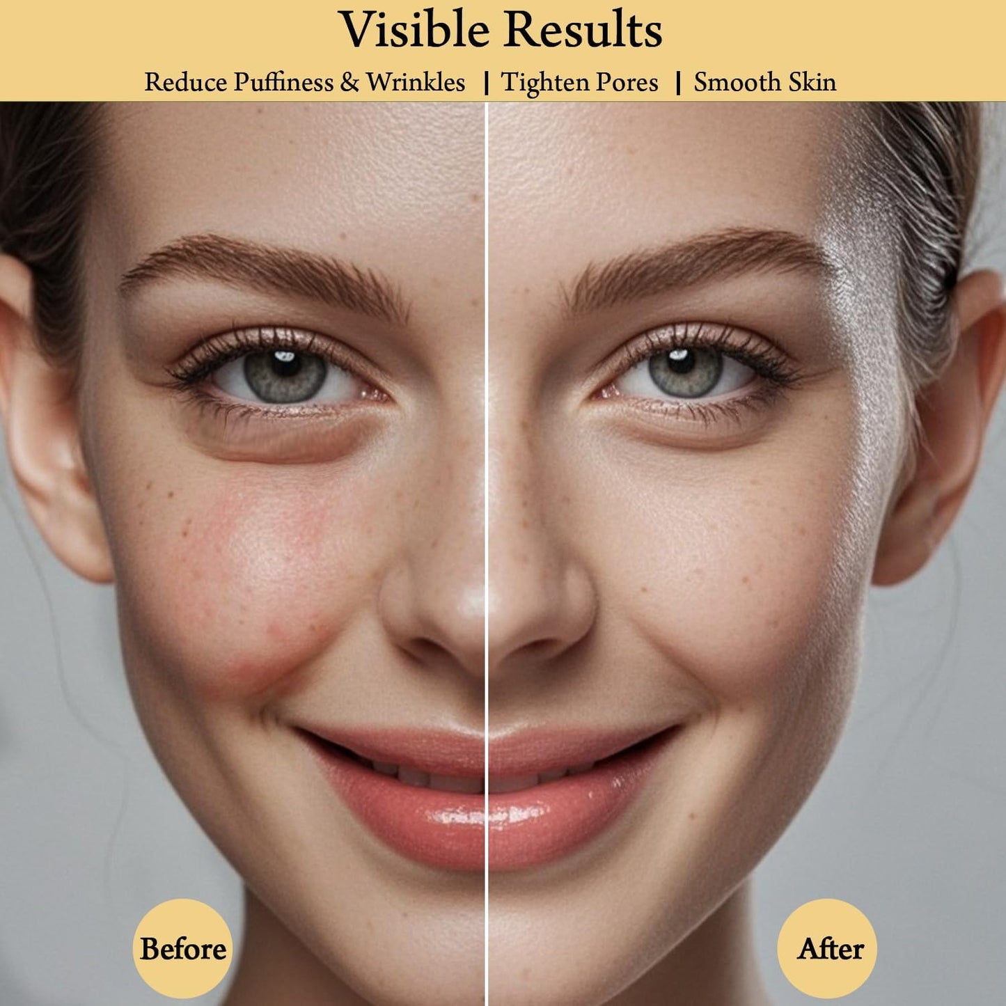 Real Perfection Gua Sha Facial Tools Face Roller for Wrinkles Jade Roller and Gua Sha Set, Scrubber Pore Brush Headband Skin Care Tools for Travel Skincare Routine Massaging Reducing Puffiness - White