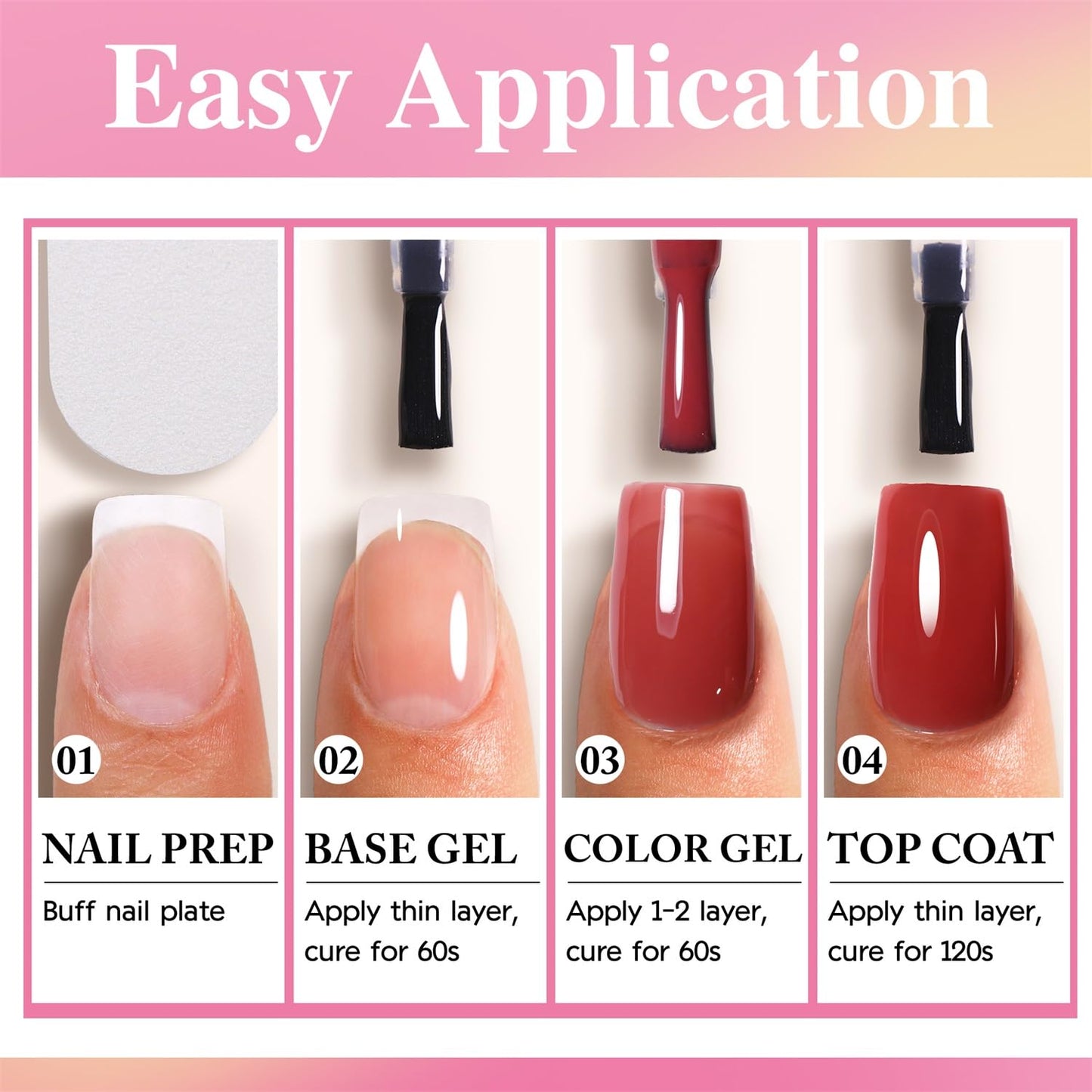 Double Rhythm 15ML Glitter Gel Polish Shimmer Reflective Holographic Color Magnetic for Nail Art Salon DIY at Home (B1086-Pink Passion)