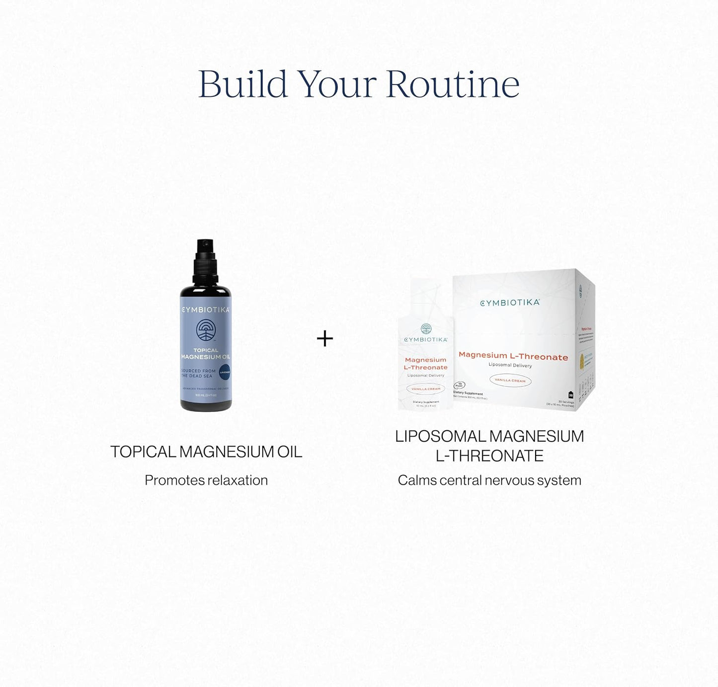 CYMBIOTIKA Topical Magnesium Oil Spray for Body, USA Made, Supplement for Leg Cramps, Muscle, Joint Health & Sleep Support, Includes Magnesium Chloride, Lavender Extract, Aloe Vera, 2pck (6.8 fl oz)