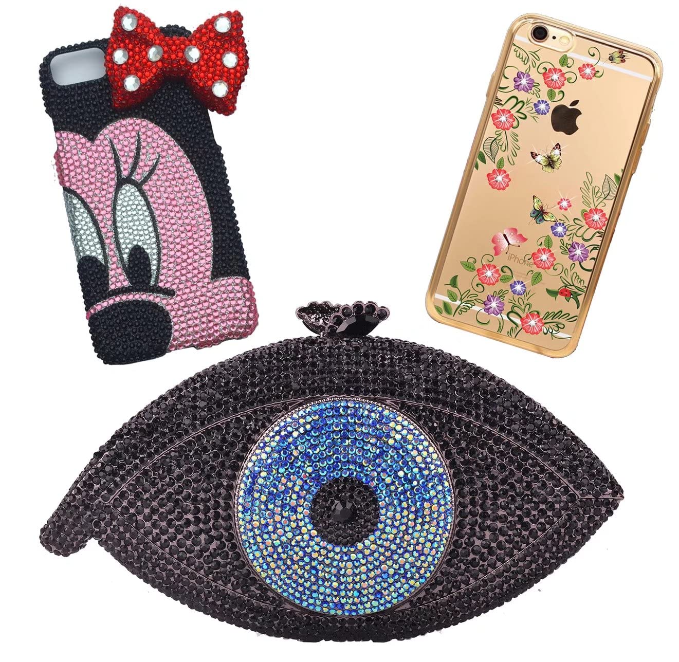 1000 Pieces SS20 5mm Flatback Rhinestones Clear Glass Round Gems Crystals for Nail Art DIY Crafts Clothes Shoes Bags (Dark Green)