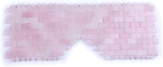 Natural Gemstone Jade Sleep Mask, Rose Quartz Eye Mask, Anti-Aging Hot or Cold Using Stone Eye Mask