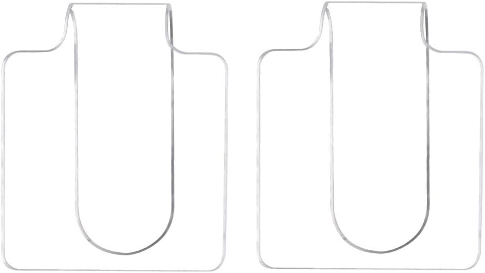 Pack of 2PCS Professional Hand-held Makeup Mixing Palette Acrylic Clear Nail Art Manicure Palette Plate Tray for DIY Art Design Paint and Cosmetics