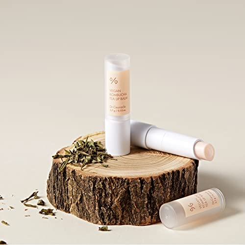 Dr.Ceuracle Vegan Kombucha Tea Lip Balm - Soft, Natural, Lightweight, Hydrating Lip Moisturizer for Dry Cracked Lips, Korean Skincare (3.7 g / 0.13 oz.)