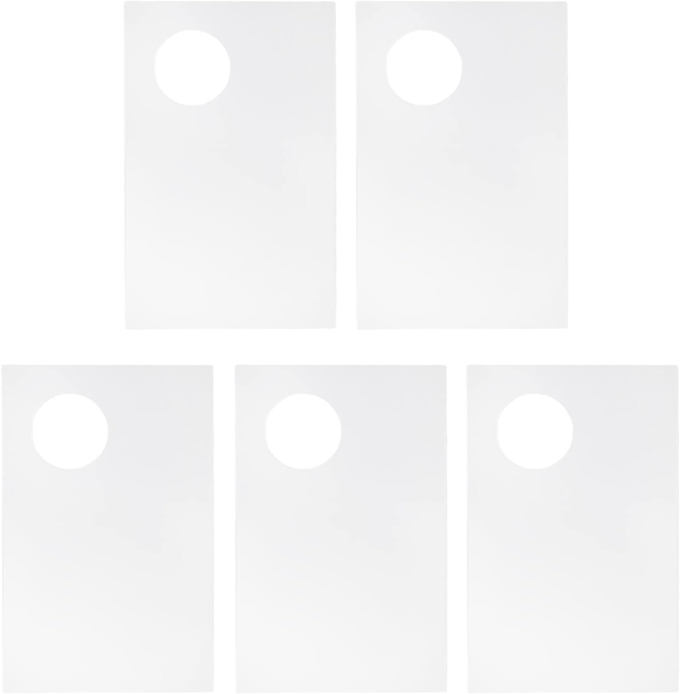 5 PCS Makeup Palette Without Spatula,2.76x4.33 Inch Acrylic Cosmetic Palette Mixing Tray Apply for Eye Shadow Nail Art Pigment Blending (Rectangle