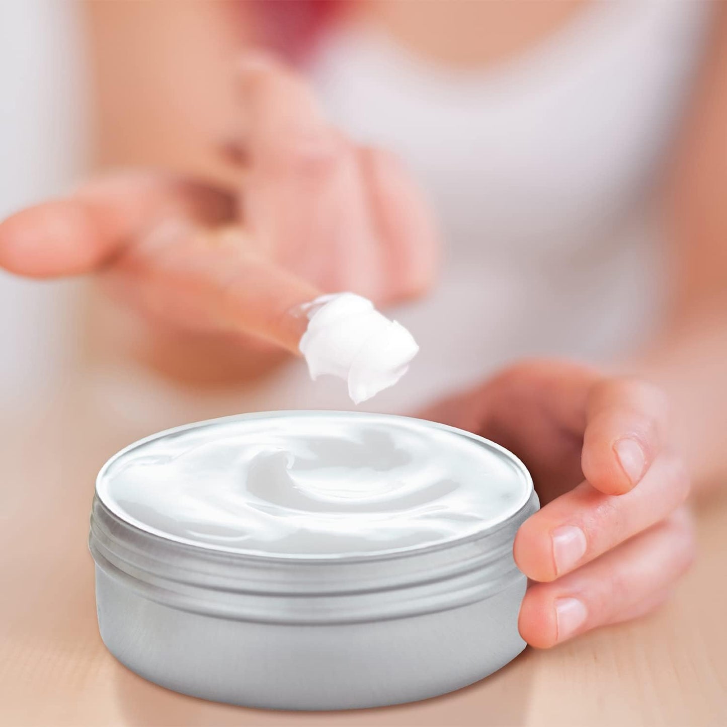 4 Ounce Aluminum Tin Jar Refillable Containers 120 ml Aluminum Screw Lid Round Tin Container Bottle for Cosmetic,Lip Balm, Cream, 12 Pack.