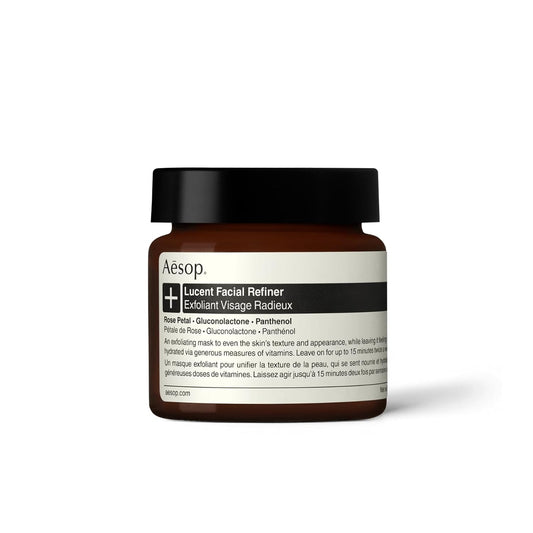 Aesop Lucent Facial Refiner | Daily Exfoliating Gel with Lactic Acid & Vitamin C – Brightens, Smooths & Renews Skin | 2.1 oz