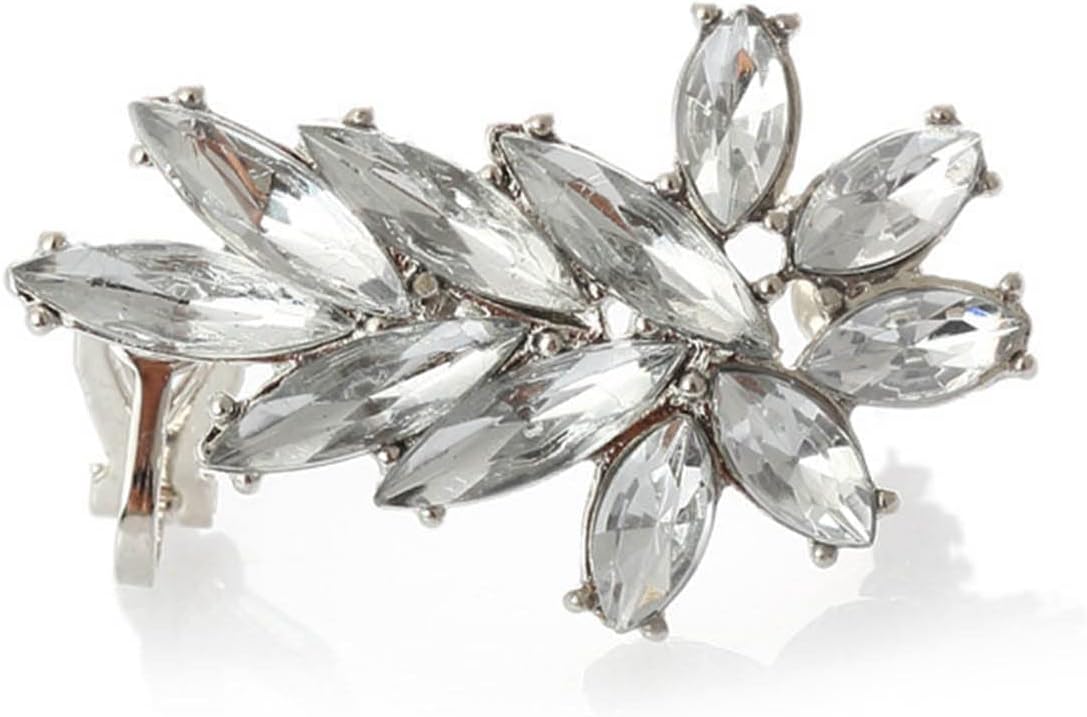 Boho Crystal Ear Climber Earrings Gold Crystal Studs Earrings Punk Rhinestone Ear Crawler Earrings CZ Ear Cuff Climbing Earrings Bridal Earrings Jewelry for Women and Girls