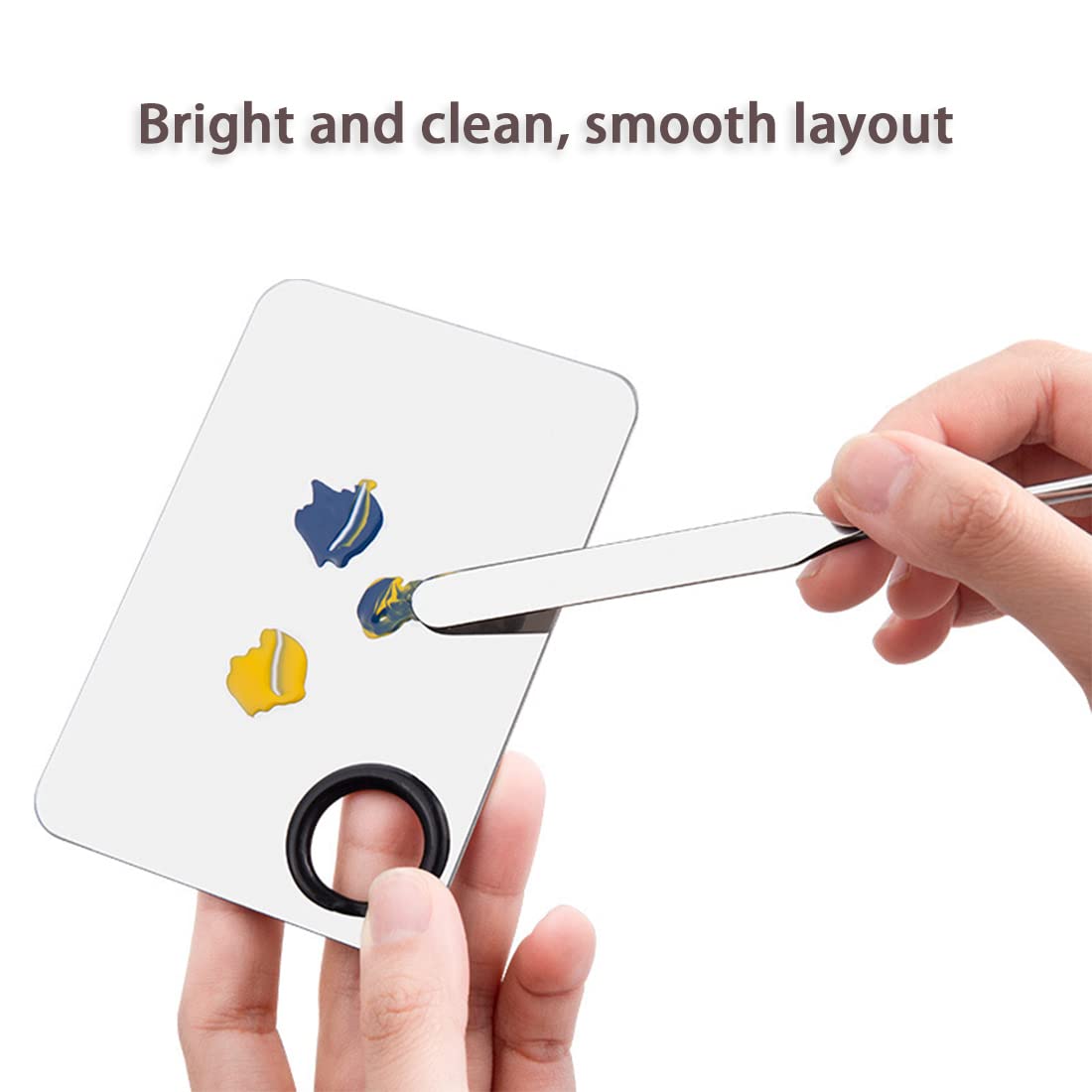 Korean Picasso Makeup Spatula Palette Set and Powder Puff for Liquid Foundation,Stainless Steel Mixing Spatula Scraper Artist Nail Art Stirring Makeup Tool