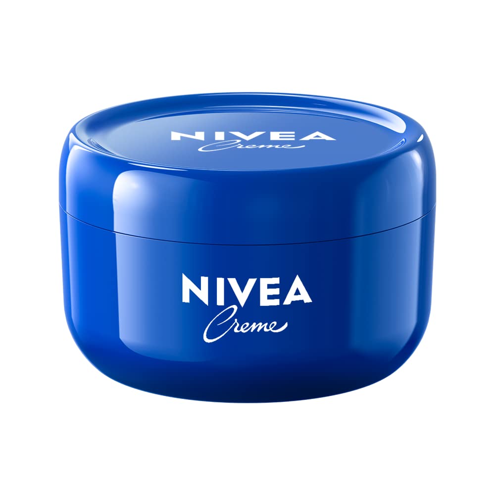 NIVEA Creme Face, Hand and Body Moisturizer Cream, Rich Body Cream for Dry Skin with Provitamin B5, Fast-Absorbing and Non-Comedogenic, For Daily Use on All Skin Types, 16 Oz Jar