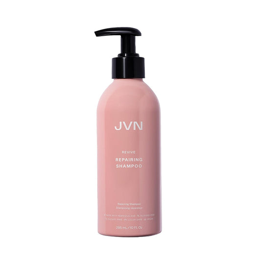 JVN Revive Repairing Shampoo, Instantly Strengthening and Deeply Nourishing Shampoo for Damaged Hair, Dry Hair Shampoo, Sulfate-Free, Silicone-Free, (10 Fl Oz)