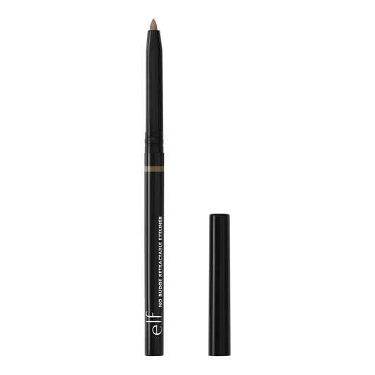 e.l.f. No Budge Retractable Eyeliner, Creamy, Ultra-Pigmented, Coffee