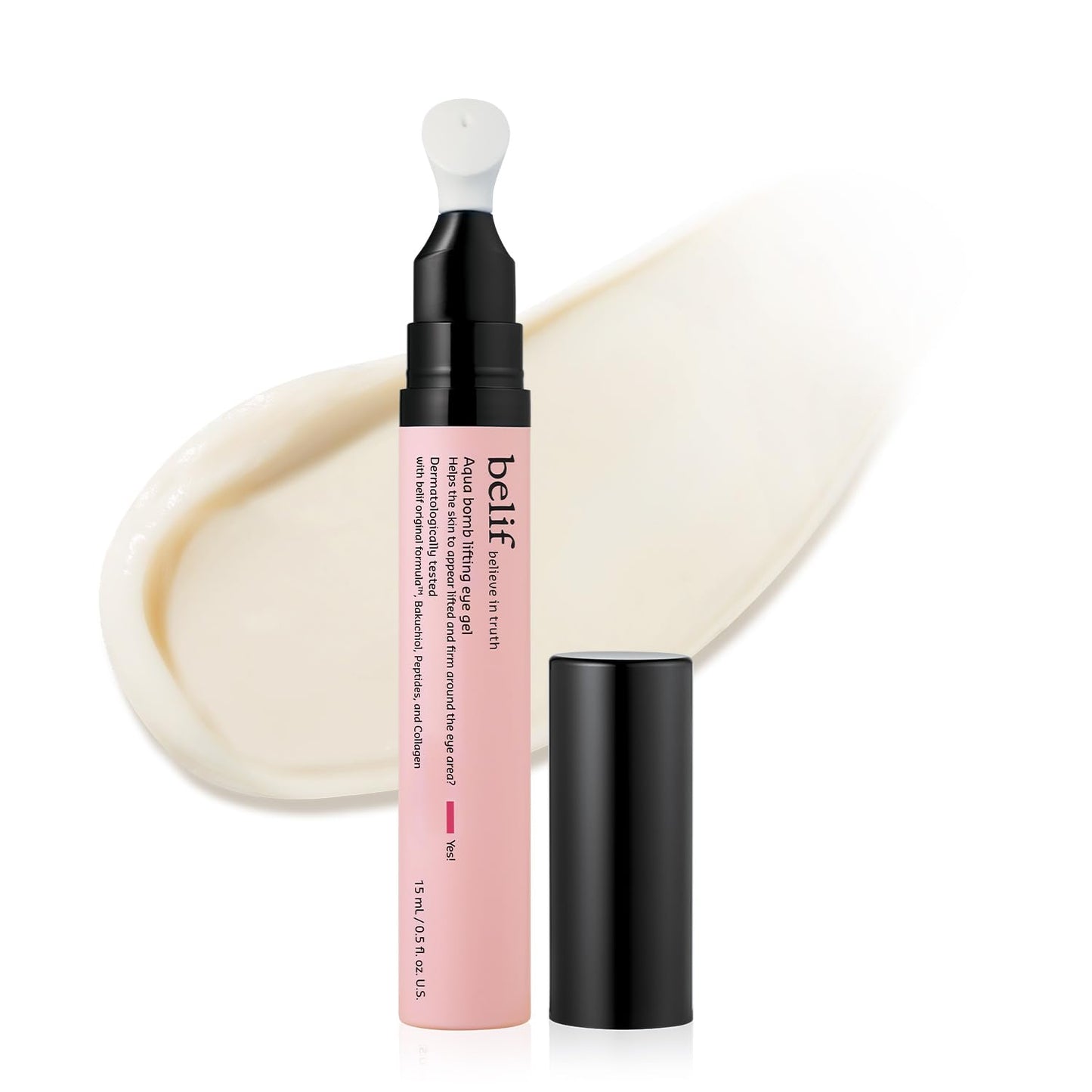 belif Aqua Bomb Lifting Eye Gel | Retinol + Collagen + Peptide for Firming & Plumping | Hyaluronic Acid for Glowy Hydration | Niacinamide for Dark Circles | Korean Skin Care