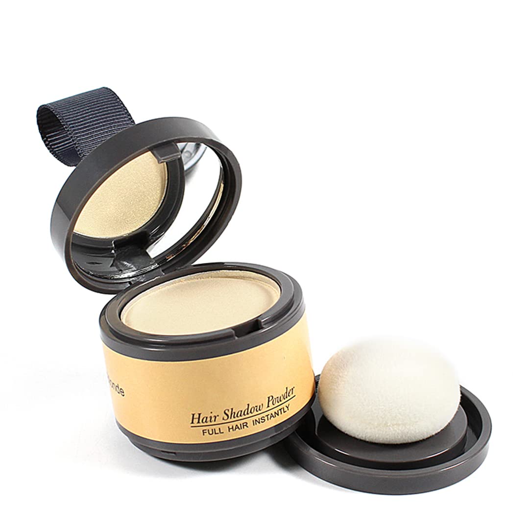 Hairline Powder (Light Blonde) Hair Dye, Instantly Color Shadow Cover for Gray Roots, Touch-Up for Thin Hair 4g