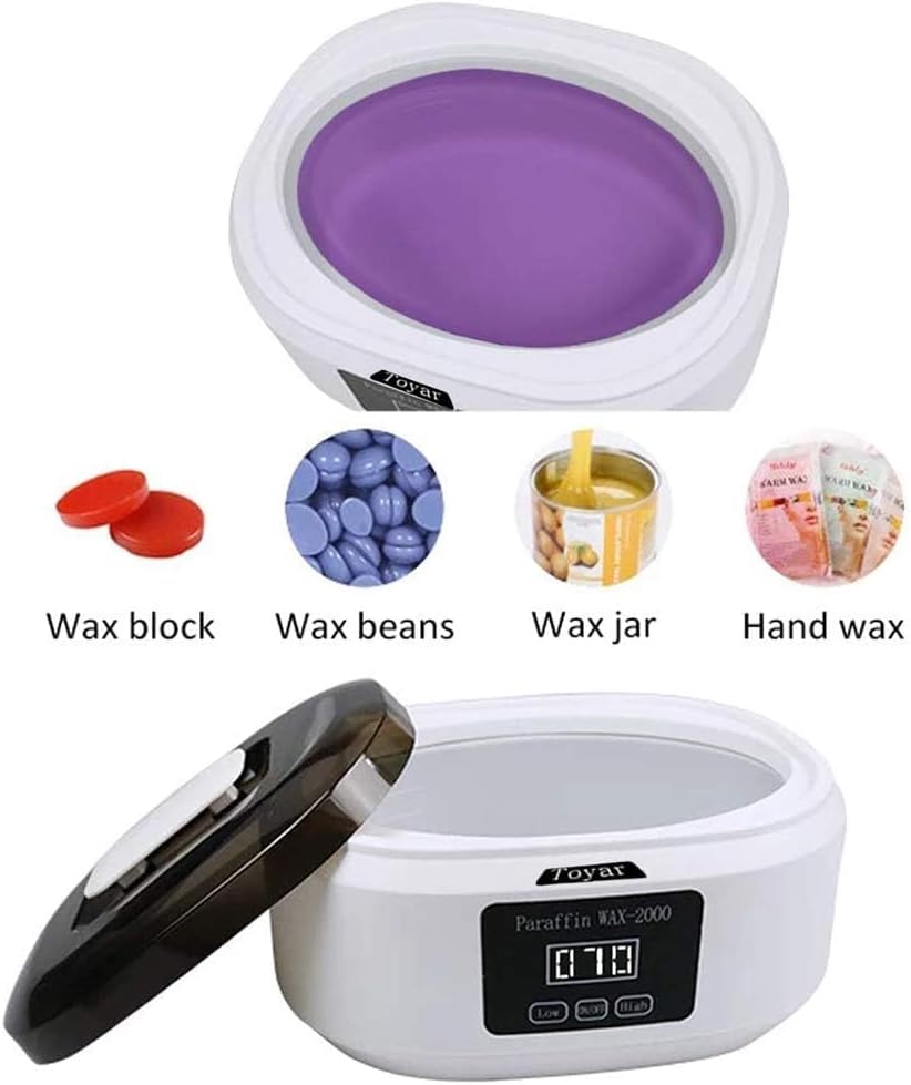 Paraffin Wax Machine for Hand and Feet，Touchscreen Paraffin Wax Warmer with 1.98lb Wax Moisturizing Paraffin Spa Wax Bath Kit, Large Capacity at Home for Smooth and Soft Skin（White）