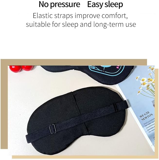 PERFECTSIGHT Bunny Eye Masks, Cute Plush Sleep Eye Cover Lightweight Adjustable Eyeshade Faux Fur Mask Cover for Women Men Sleep Travel Nap, Pink Nose