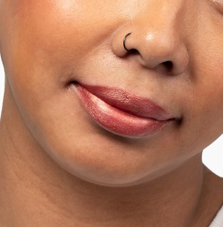 Aromi Copper Metallic Liquid Lipstick | Bronze Lip Color with Shimmery Finish, Long-lasting, Waterproof, Vegan, Cruelty-free, Handmade (Copper Bliss)