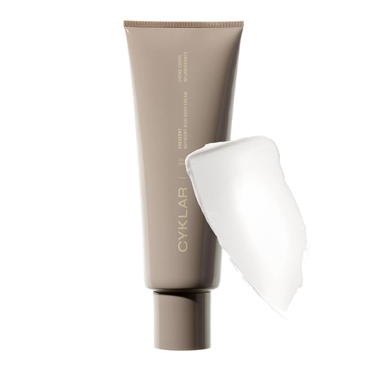 Nutrient Rich Body Cream. Crescent Fragrance Nourishing Moisturizer with Niacinamide and Banana Flower Extract. Deep Hydration, Thick Body Lotion, Dry Skin Cream for Women and Men, 8 Fl Oz