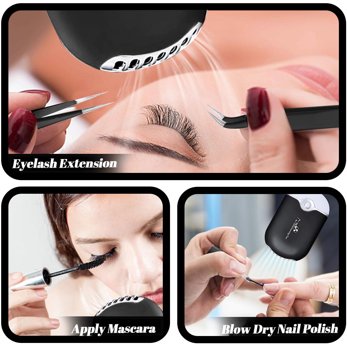 Lash Extension Kit for Beginners Lash Mannequin Head with Replaced Eyelids False Eyelashes Practice Eyelash Strips Facial Mister Tweezers Glue USB Fan Professional Set