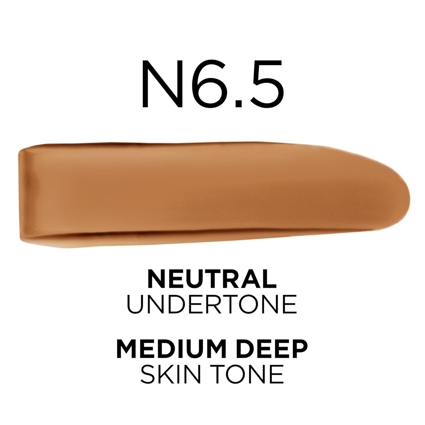 L'Oreal Paris True Match Super-Blendable Foundation, Medium Coverage Liquid Foundation Makeup, N6.5, Medium Deep, 1 Fl Oz