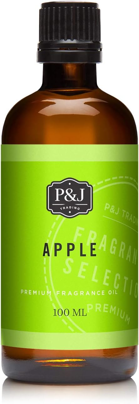P&J Fragrance Oil | Apple Oil 100ml - Candle Scents for Candle Making, Freshie Scents, Soap Making Supplies, Diffuser Oil Scents