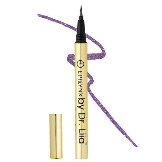 Waterproof Eyeliner - Smudge-Proof Liquid Eyeliner Pen with Precision Tip for Smooth, Long-Lasting Application - Vegan, Hypoallergenic & Gluten-Free Eye Liner - 2mL Shimmer Royal Purple