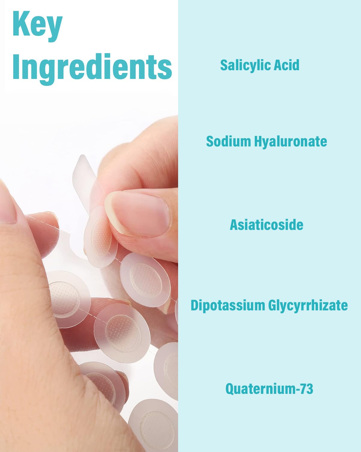 Microdart Acne Patch (54 Patches) - Hyaluronate Acid & Salicylic Acid Hydrocolloid Pimple Patch for Deep, Early and Hidden Blemishes (54 Count (Pack of 1))