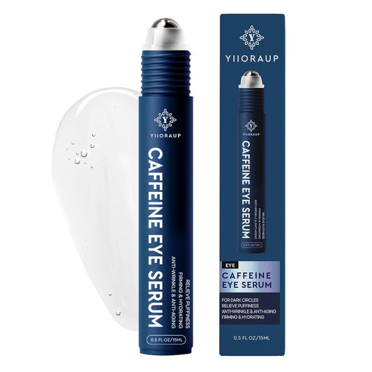 Eye Roller for Bags for Men: Men’s Caffeine Under Eye Cream for Puffy Eyes and Dark Circles Treatment – Cooling Stick Depuffer for Puffiness Reducer 0.45 fl. Oz.