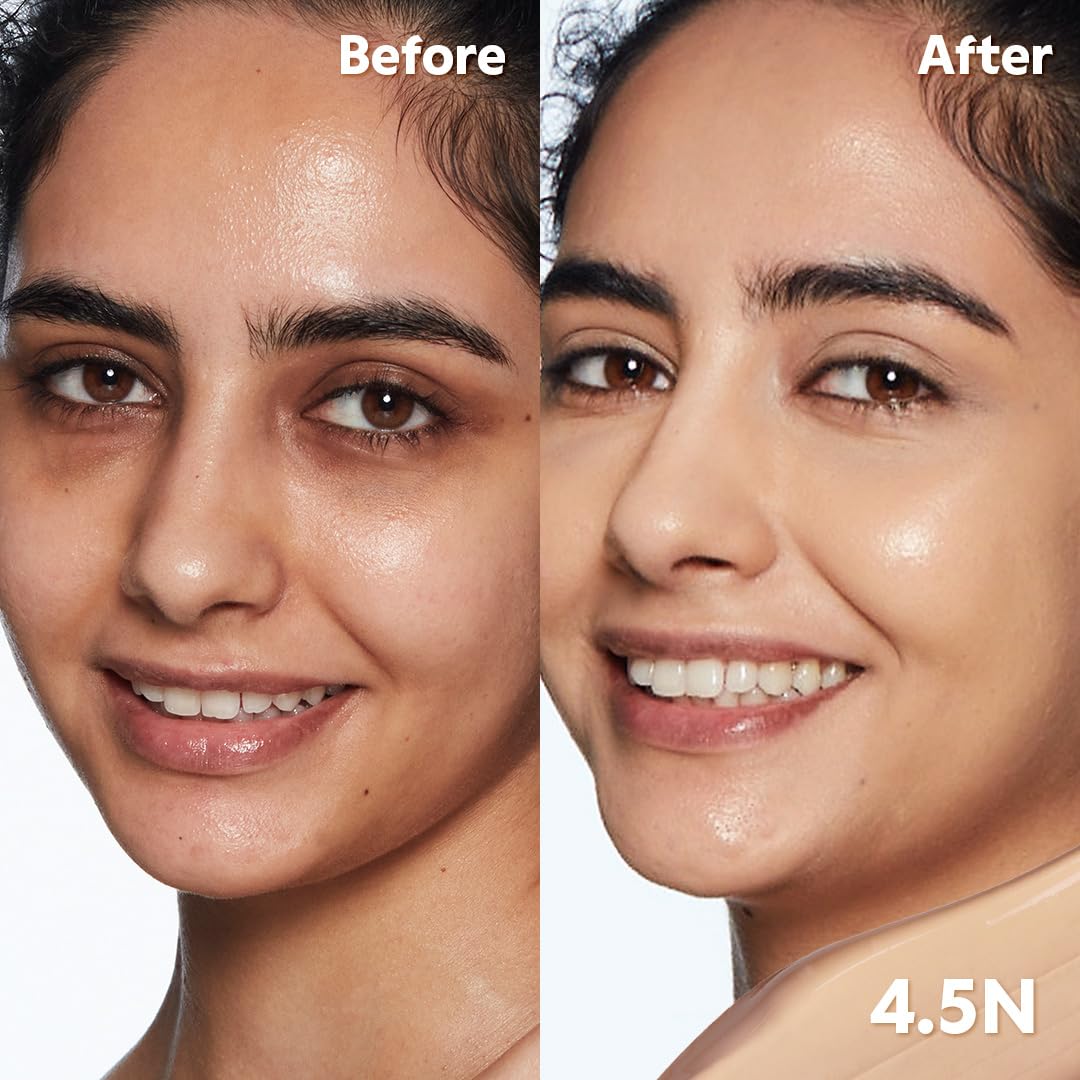 TIRTIR Glide&Hide Blurring Concealer - Creamy texture, Conceals dark circles and wrinkles, Dual formula (liquid tip & balm stick), Long-lasting wear, Korean Makeup, #6O, 0.28 Oz