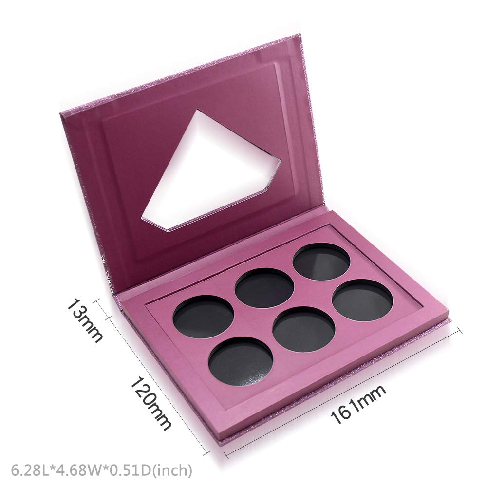 Medium-Sized Magnetic Makeup Palette with Diamond-Shaped Transparent Window
