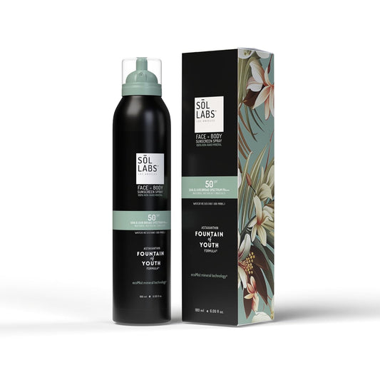 Mineral Sunscreen Spray SPF 50 – Reef Safe Sunscreen Spray, Lightweight Zinc Oxide, Water-Resistant – Korean Skincare, Face & Body Sun Protection