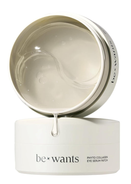 Bewants Under Eye Patches with 71.9% Bamboo Water | 60 Patches | Under Eye Patches for Puffy Eyes and Dark Circles | Vegan Collagen Eye Mask Patches | Korean Skincare