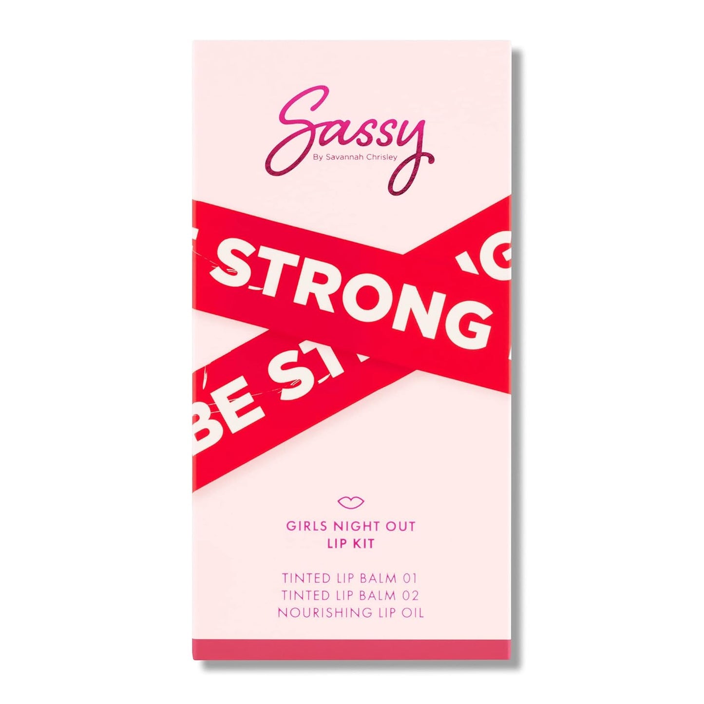 Sassy by Savannah Chrisley Breakup Collection Lip Kit - Contains 2 Balms and Oil to Enhance Your Pout - Nourishing Formulas for Everyday Wear - Luscious and Smoother Results - Girls Night Out - 3 pc