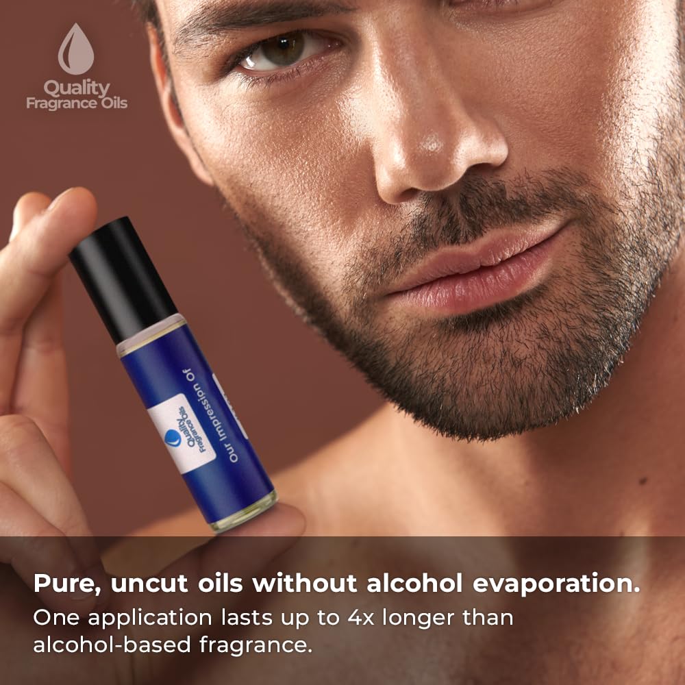 Quality Fragrance Oils' Guilty for Men Impression #146 | Long-Lasting Perfume Oil, Alcohol-Free, Strong Scent, 10ml Roll-On | Affordable Alternative to Designer Fragrances