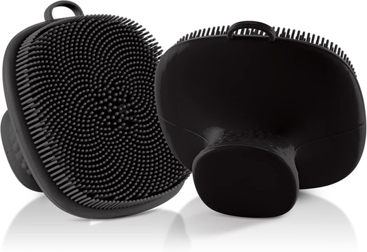 VWMYQ Face Scrubber 2 Pack Silicone Face Scrubber for Men Facial Cleansing Brush Silicone Face Wash Brush Manual Waterproof Cleansing Skin Care Face Brushes for and Exfoliating