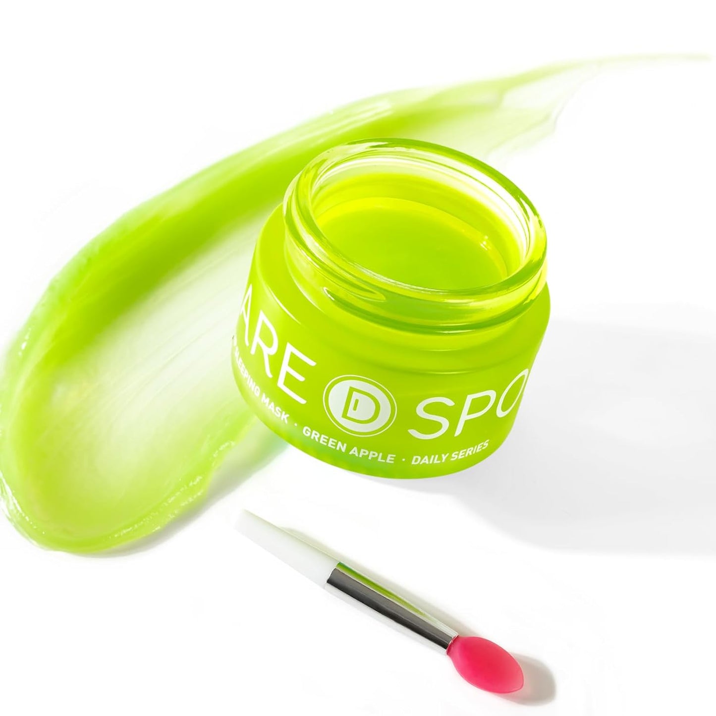 Sleeping Lip Mask Green Apple - Repair for Dry Cracked Lips, Softer, Smoother, Vitamin C Care, Nourish and Revitalize Your Lips Overnight, with Shea Butter - 0.42 Fl Oz