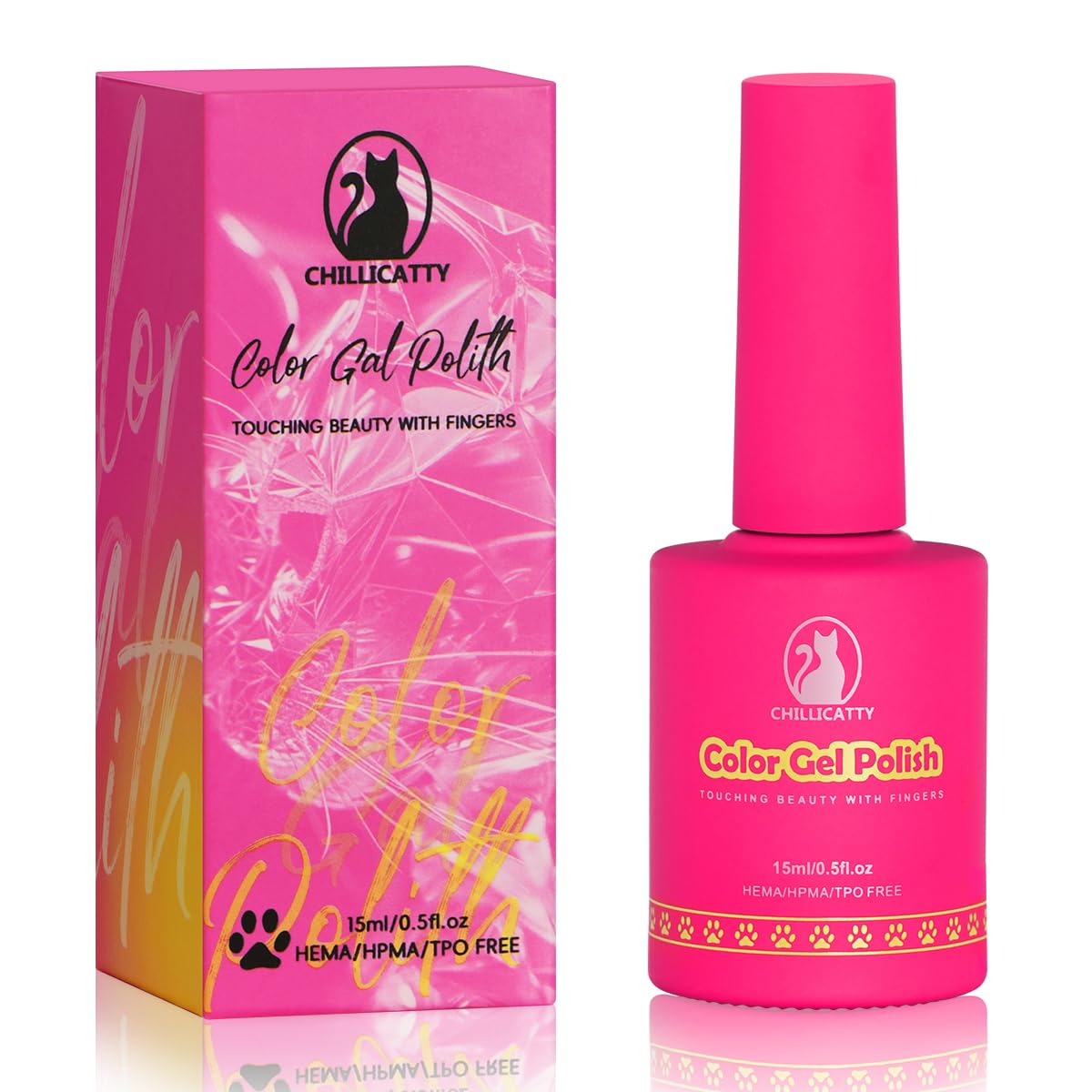 Reflective Glitter Gel Nail Polish, HEMA HPMA TPO Free, Black Flash Diamond Shimmer, Need UV Lamp Long Lasting Salon Perfect Gel Nail 15ML for Women (Dia-008)