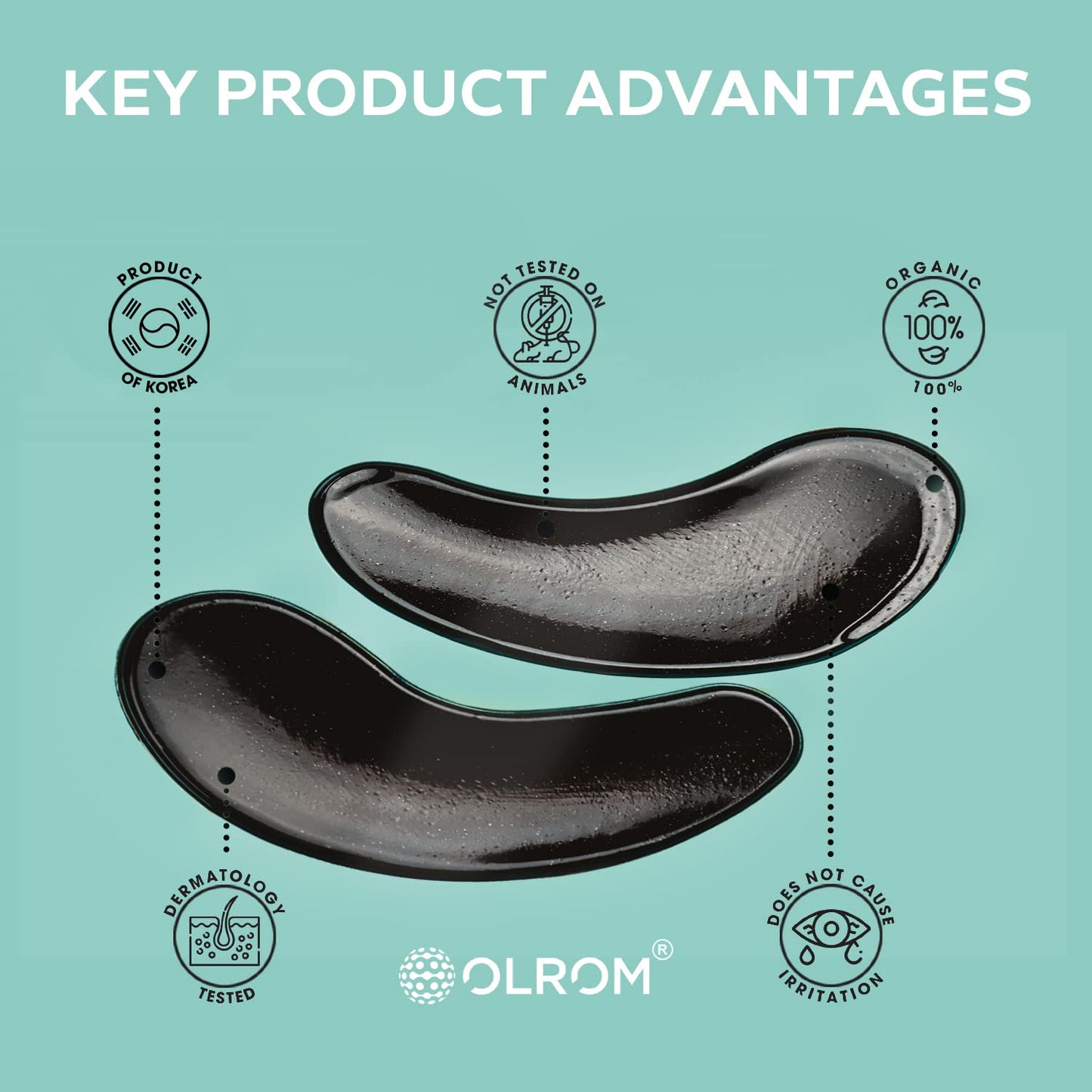 Korean Skin Care Depuffing Eye Patches: 60-Pack of Hydrating Under Eye Masks with Collagen & Snail Secretion for Dark Circles & Under Eye Puffiness