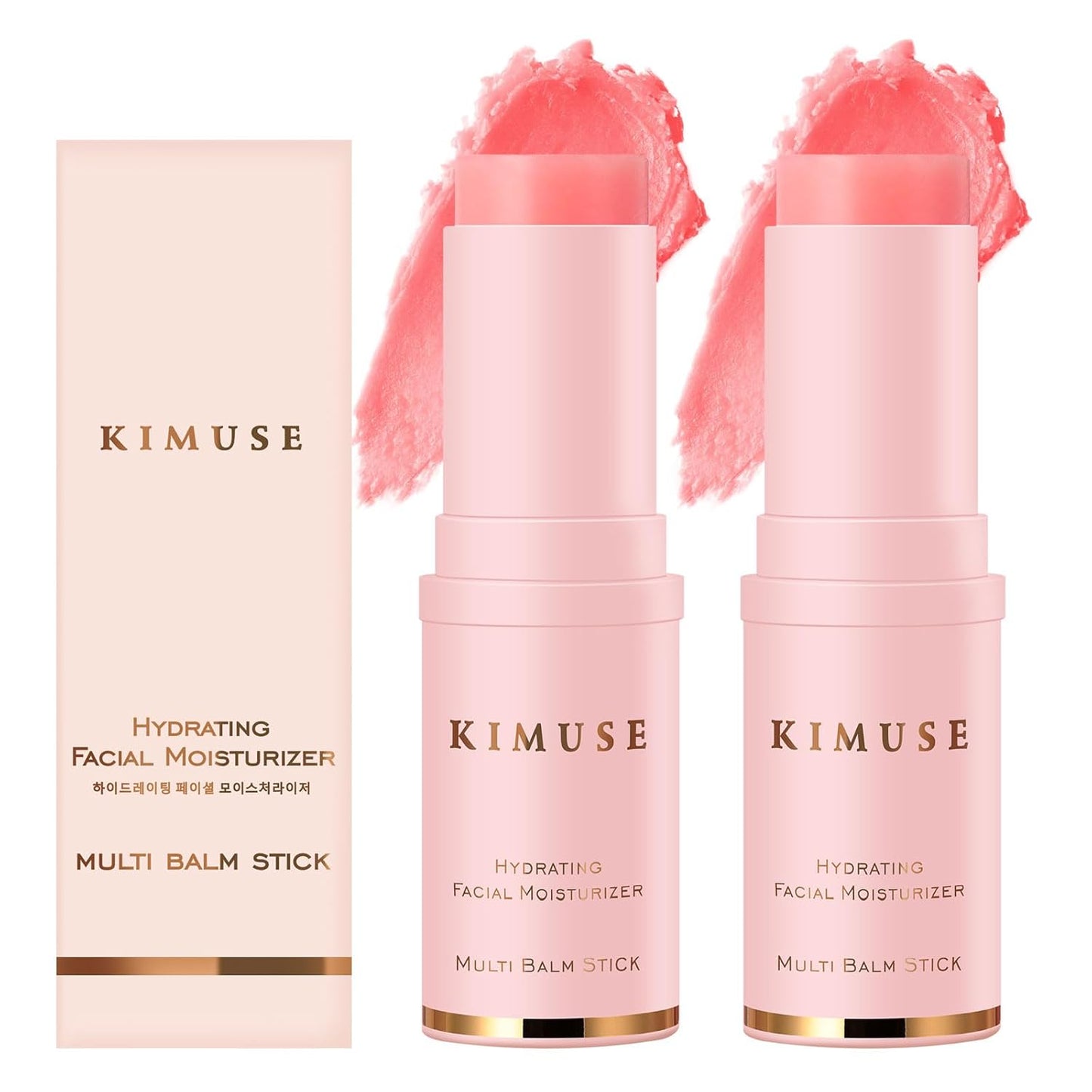 KIMUSE Hydrating Multi Balm Stick, All-in-One Hydrating Lip Balm Eye Cream Neck Cream Make Up Base, Reduce Wrinkle & Moisturizing Moisturizer For Face Skin Care